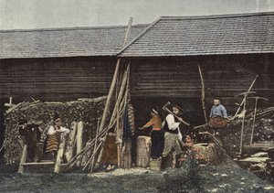 Exterior de una casa en Dalecarlia, Suecia de European Photographer